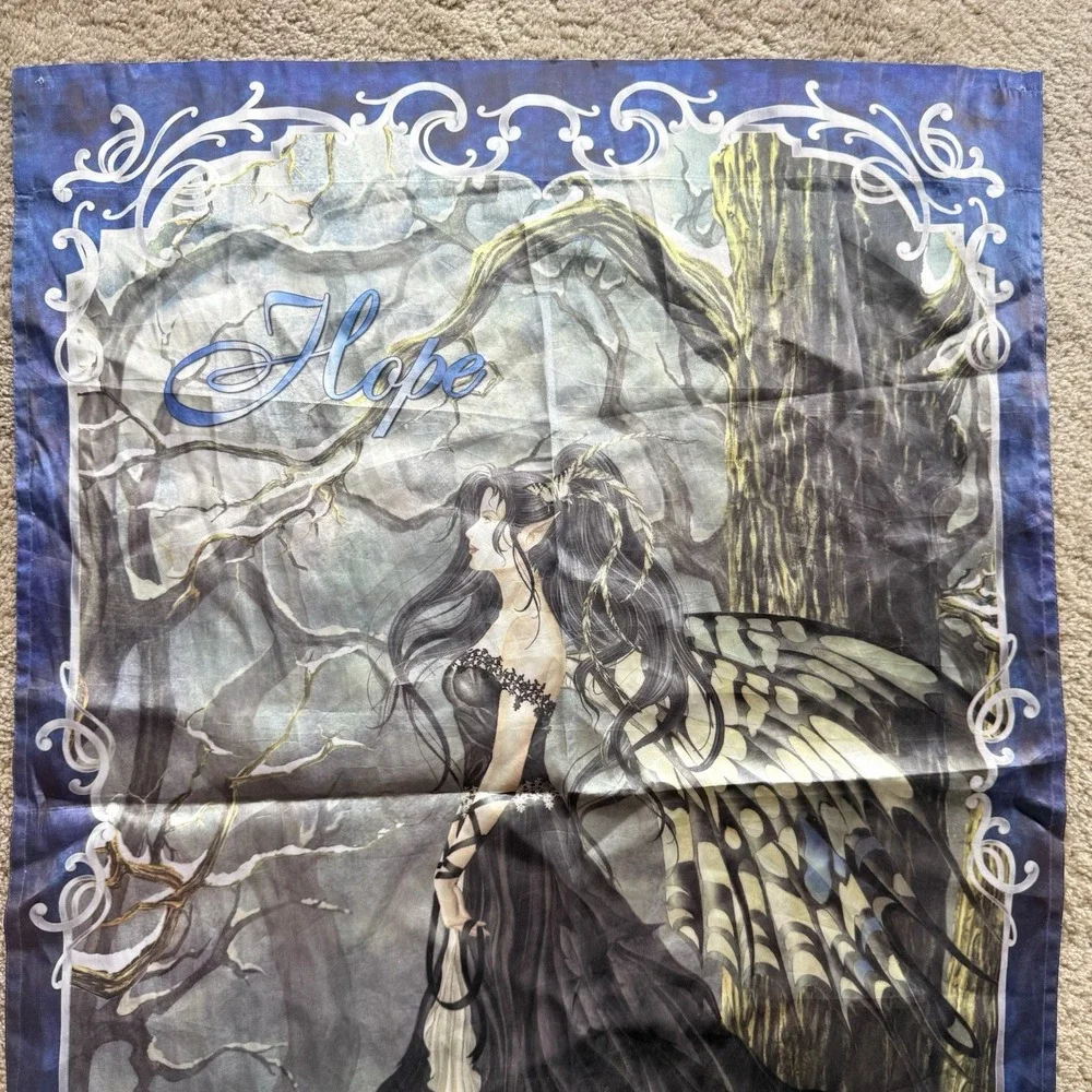 Nene Thomas Hope Fairy Fabric Wall Hanging Banner Hamilton Collection Fantasy